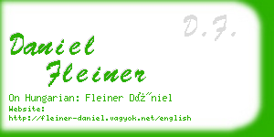daniel fleiner business card